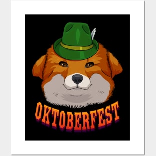 Red Fox German Oktoberfest Posters and Art